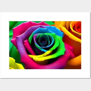 Colorful Rose Art Posters and Art